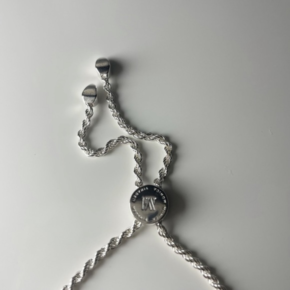 Monica Vinader Perfect Silver Linear Chain Bracelet - Picture 3 of 7